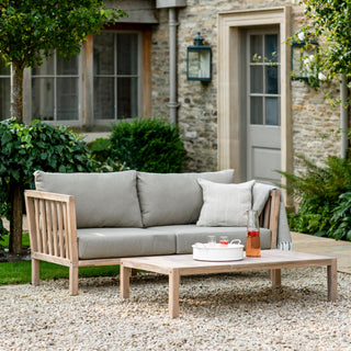 2 Seater Wooden Garden Sofa - Limited Abode