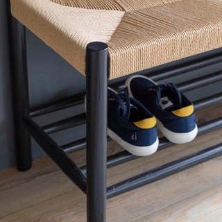 Black Hallway Bench