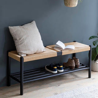 Black Hallway Bench