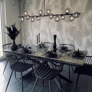 Black Multi Globe Bar Ceiling Light - Limited Abode