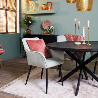 Black Round Dining Table - Limited Abode