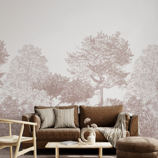Brown Trees Wallpaper Mural - Limited Abode 