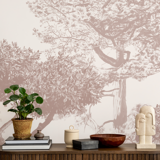 Brown Trees Wallpaper Mural - Limited Abode 