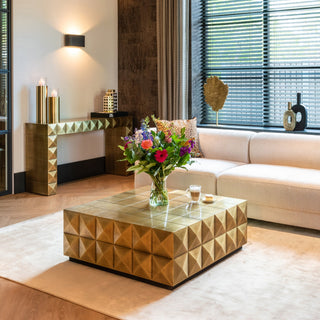 Brushed Gold Coffee Table - Limited Abode