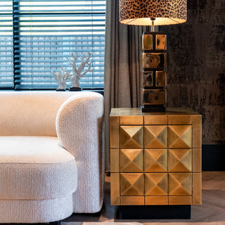 Brushed Gold Drawer Chest - Limited Abode