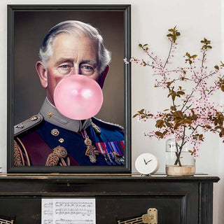 Bubblegum King Art Print - Limited Abode