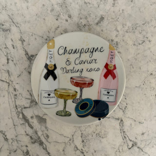Champagne Trinket Plate