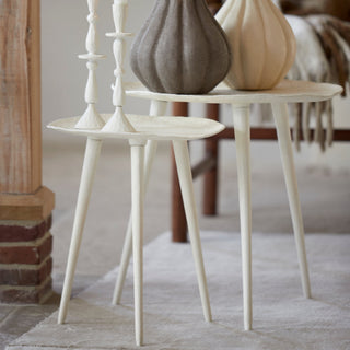 Cream Side Table - Limited Abode