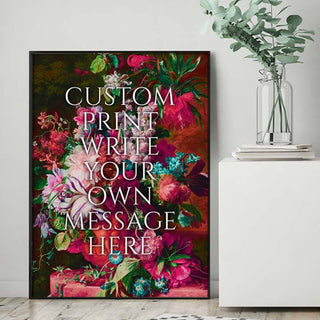 Custom Floral Art Print - Limited Abode