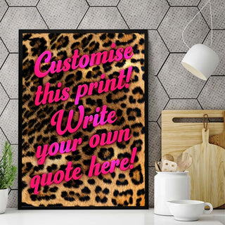 Custom Leopard Art Print - Limited Abode