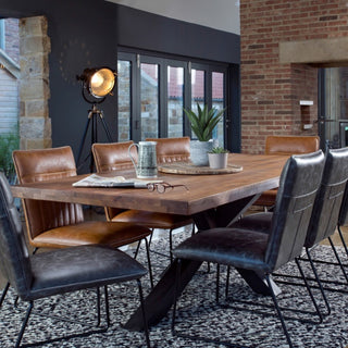 Dining Chairs Faux Leather (Set of 2) - Limited Abode