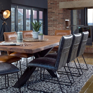 Dining Chairs Faux Leather (Set of 2) - Limited Abode