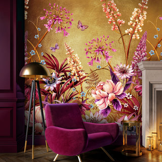 Flower Wall Mural - REUSE DAWN - Limited Abode