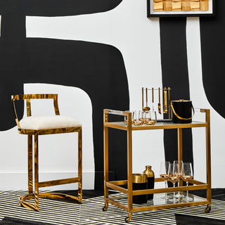 Gold Bar Stool - Limited Abode