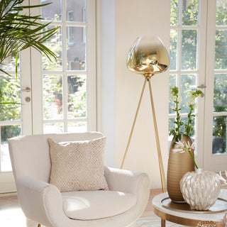 Gold Glass Floor Lamp - Limited Abode