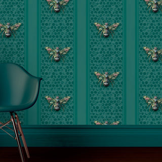 Green Bee Wallpaper - Limited Abode