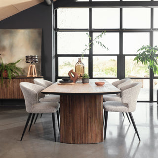 Grey Dining Room Chairs (Set of 2) - Limited Abode