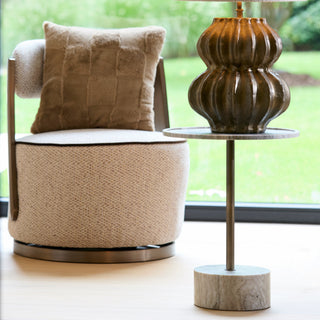 Grey Marble Side Table