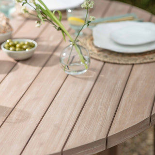 Large Round Wooden Garden Table - Limited Abode