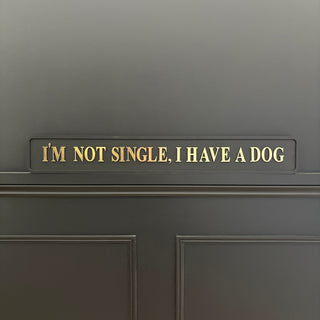 Metallic Dog Sign