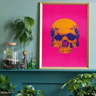 Orange Skull Print - Limited Abode