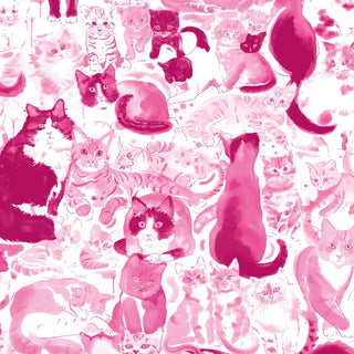Pink Cats Wallpaper - Limited Abode