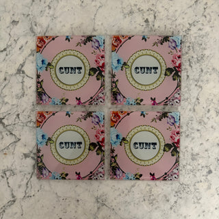 Pink Coasters (Set of 4)