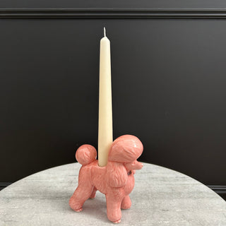 Pink Poodle Candle Holder - Limited Abode