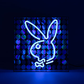 Playboy Blue Bunny Neon