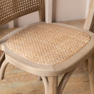 Rattan Dining Chairs (Set of 2)