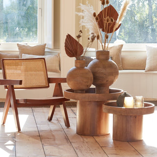 Ribbed Side Table - Limited Abode