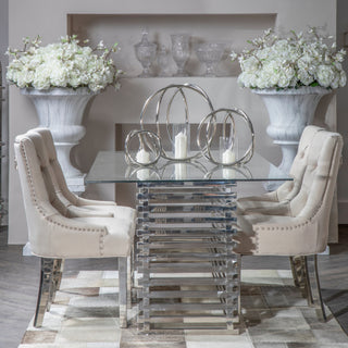 Silver Dining Table