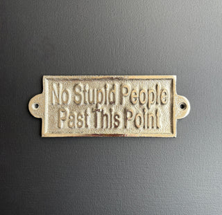 Silver People Sign