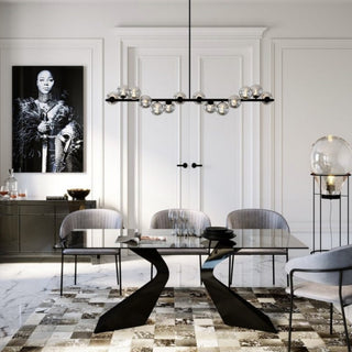 Smoked Glass Dining Table - Limited Abode