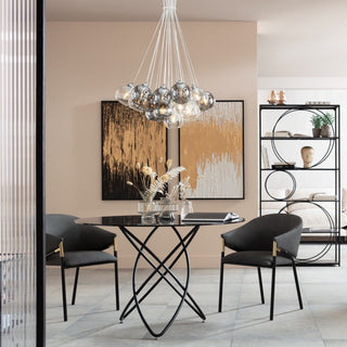 Smoked Glass Round Dining Table - Limited Abode