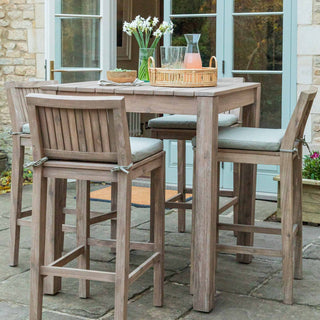 Square Wooden Outdoor Bar Table - Limited Abode