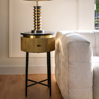 Tall Gold Side Table - Limited Abode