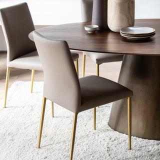 Taupe Dining Chairs (Set of 2) - Limited Abode