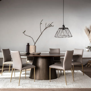 Taupe Dining Chairs (Set of 2) - Limited Abode
