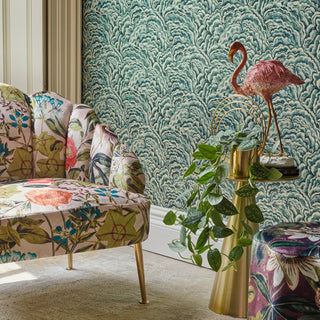 Teal Metallic Wallpaper - Limited Abode