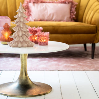 White Coffee Table Marble - Limited Abode