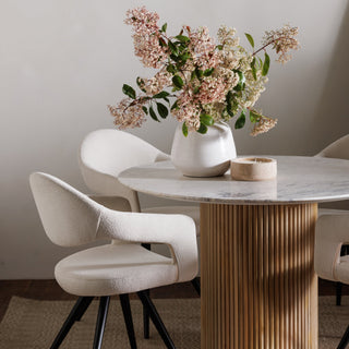 White Dining Chairs (Set of 2) - Limited Abode
