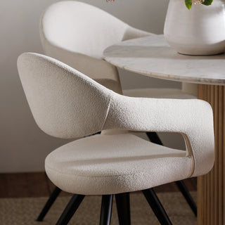 White Dining Chairs (Set of 2) - Limited Abode