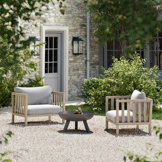 Wooden Garden Armchairs (Set of 2) - Limited Abode