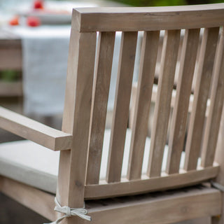 Wooden Garden Dining Chairs With Arms (Set of 2) - Limited Abode