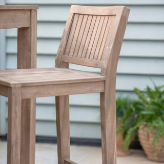 Wooden Outdoor Bar Stools (Set of 2) - Limited Abode