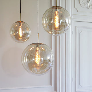 Amber Glass Ceiling Lights - Limited Abode