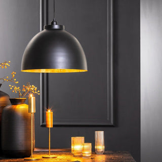 Black Dome Pendant Light - Limited Abode
