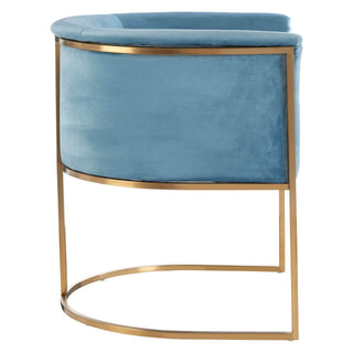 Blue Velvet Armchair - Limited Abode
