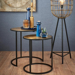 Brass Side Tables (Set of Two) - Limited Abode